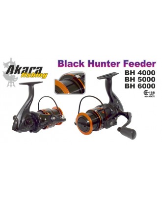 Bezin. spole AKARA «Black Hunter Feeder» BH-6000 (9+1 bb, 0,31/175 mm/m, 5,1:1) ar rez. spoli