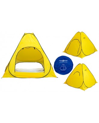 Telts ziemas makšķerēšanai  F2F Automatic 170 ziemas (220 x 220 x 170 cm, 3,5 kg, krāsa: dzeltena)