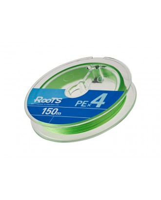 Pītā aukla Gosen PE Roots Textil Thread X4 Light Green 150m, size PE 2.0, 0.242mm, 14kg