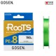 Pītā aukla Gosen Roots PEx8 150m gaiši zaļa 2, 0.242mm, 15.9kg