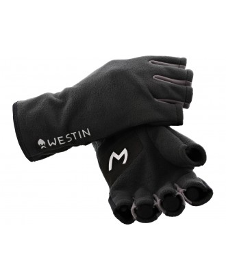 Westin makšķerēšanas cimdi HLF FLEECE GLOVES carbon black